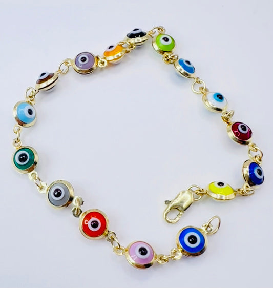 MULTI-COLOR TURKISH EYE BRACELET