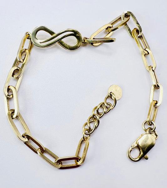 INFINITY PAPER CLIP BRACELET