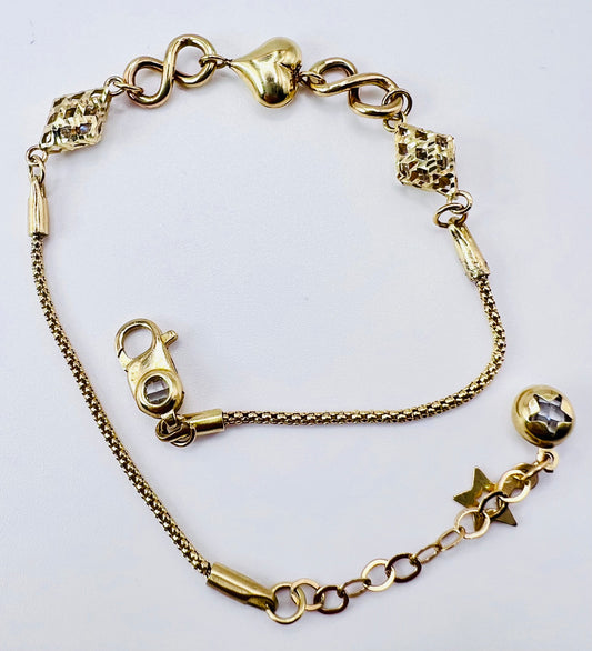 GOLD HEART BRACELET