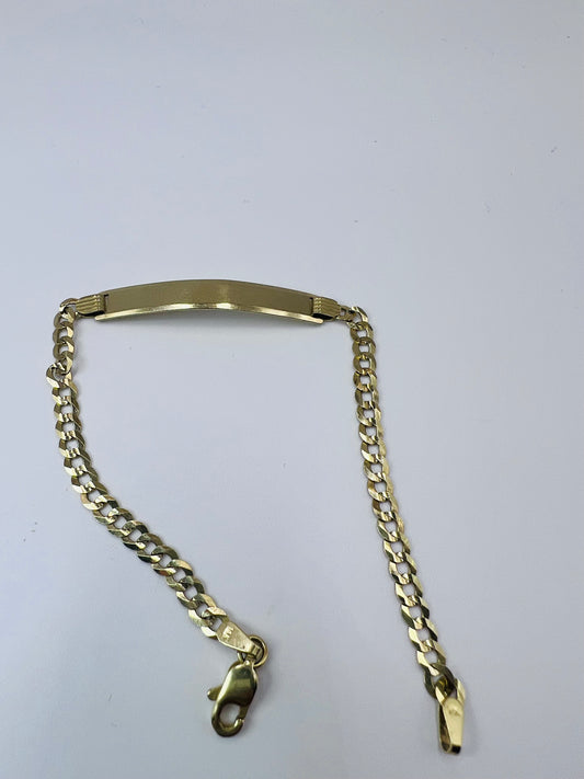 CUBAN ID PLATE BRACELET