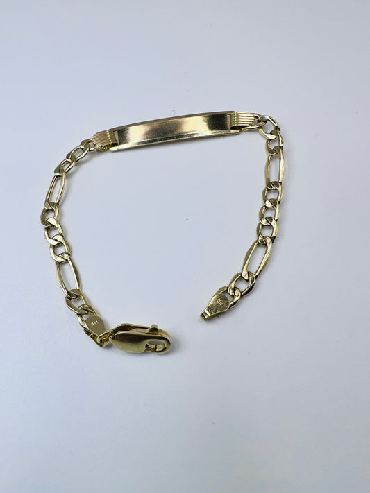 GOLD FIGARO BRACELET