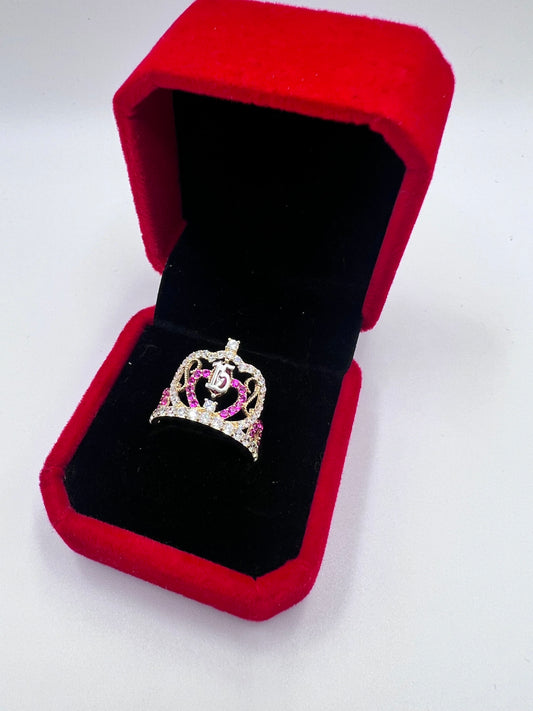 CROWN QUINCERANERA RING